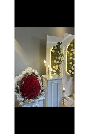 41 gül yapay kadife İsteme söz nişan hediyelik, sevgiliye anneye eşe hediye