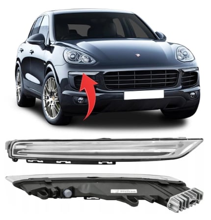 Porsche Cayenne 2015-2017 Sağ Gündüz Farı Led 95863118230