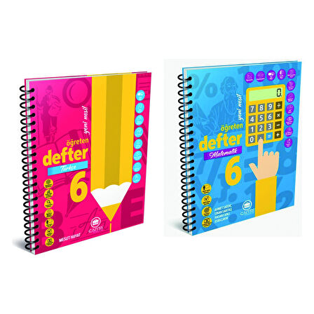 Çanya Yayınları 6. Sınıf Öğreten Defter Türkçe + Matematik