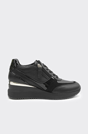 Yüksek Taban Hakiki Deri Kadın Sneaker
