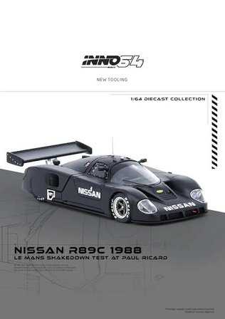 MİNİ GT 1:64 NİSSAN R89C LE MANS SHAKEDOWN TEST AT PAUL RICARD 1988