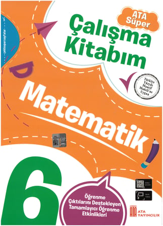 6. Sınıf Ata Süper Türkçe - Matematik - Fen Bilimleri Çalışma Kitabım Seti
