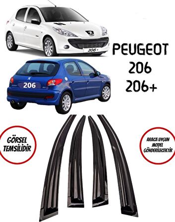 Peugeot 206 Cam Rüzgarlığı 4lü 