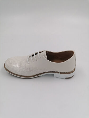 SOLMAZ 134P KREM RUGAN KLASİK AYAKKABI