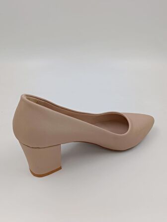 SOLMAZ LESSA TEN SATEN TOPUKLU AYAKKABI