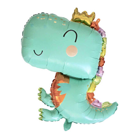 Dinozor Kral Taçlı Folyo Balon 69x90 cm