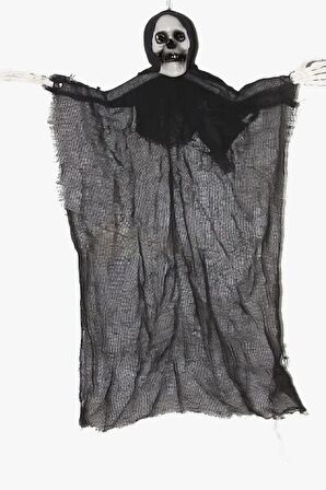 Halloween İskelet Korkuluk 60 Cm Siyah