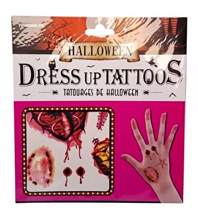 Halloween Dövme Modelleri 1 Adet