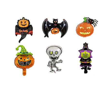 Halloween 6 lı Folyo Balon 14 inç