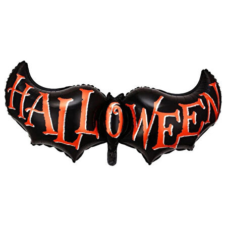 Halloween Yazılı Folyo Balon 117x43 cm