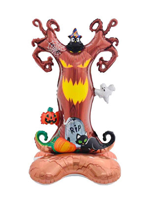 Halloween Ayaklı Ağaç Folyo Balon 144x77 cm