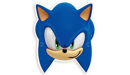 Sonic Temalı Karton Maske 6 Adet