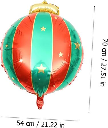 Yılbaşı Top Folyo Balon 70x54 cm