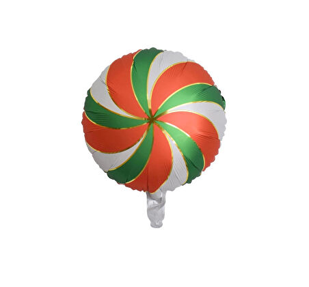 Kırmızı Yeşil Şeker Folyo Balon 18 inç