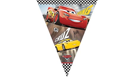 Cars Temalı Bayrak Flama 2,90 cm