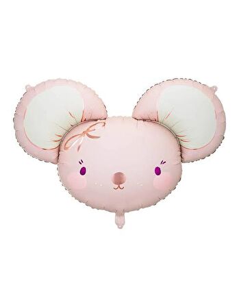 Pembe Fare Folyo Balon 68x59 cm