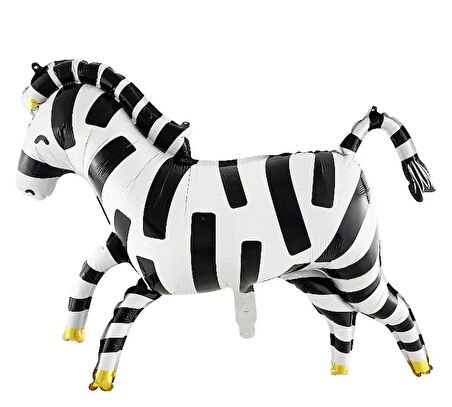 Büyük Zebra Folyo Balon 92x70 cm