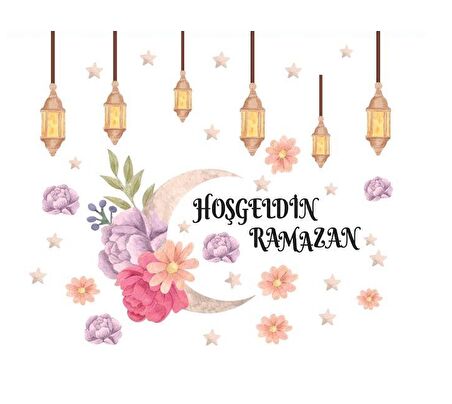 Hoşgeldin Ramazan Sticker 33x70 cm