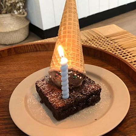 Makaron Renkli Spiral Mum 12 cm 6 Adet