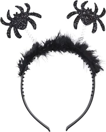 Halloween Taç Örümcek Figürlü Siyah