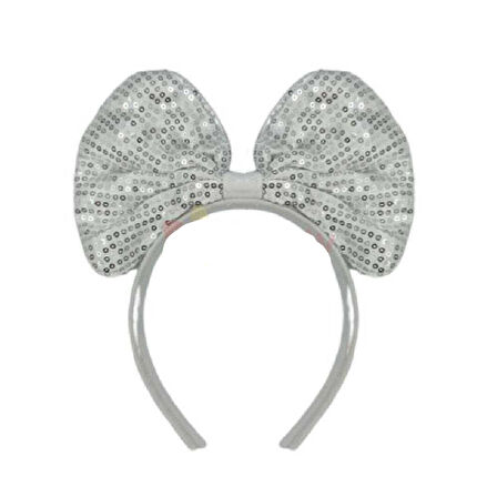 Pullu Papyon Taç Beyaz 19x13 cm