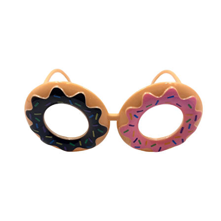 Parti Gözlük Plastik Donut Model