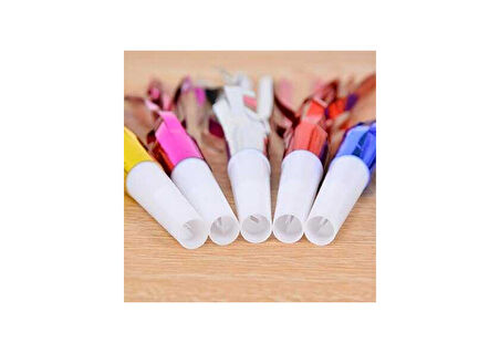 Renkli Püsküllü Siyah Kaynana Dili 6 Adet