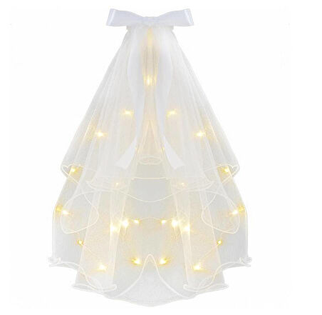 Tokalı Duvak İncili Ledli 70 cm