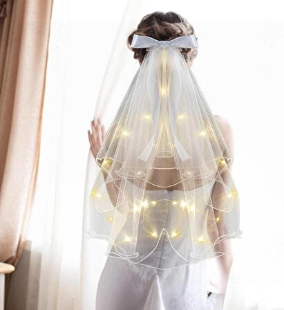 Tokalı Duvak İncili Ledli 70 cm