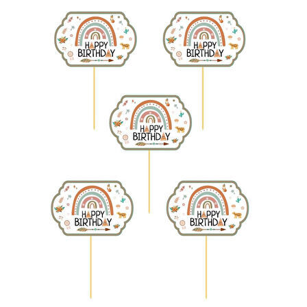 Retro Temalı Konuşma Balonu Varaklı 5 li