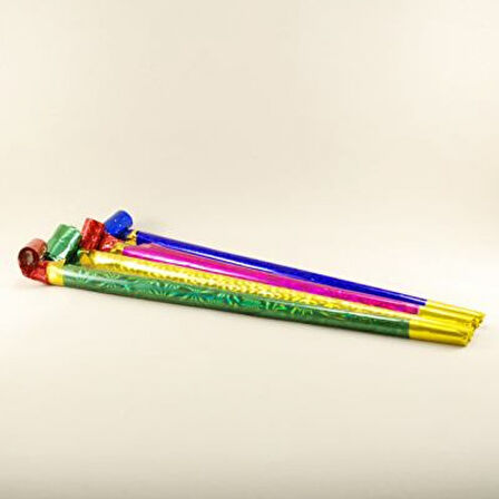 Renkli Uzun Kaynana Dili 4 lü 30 cm