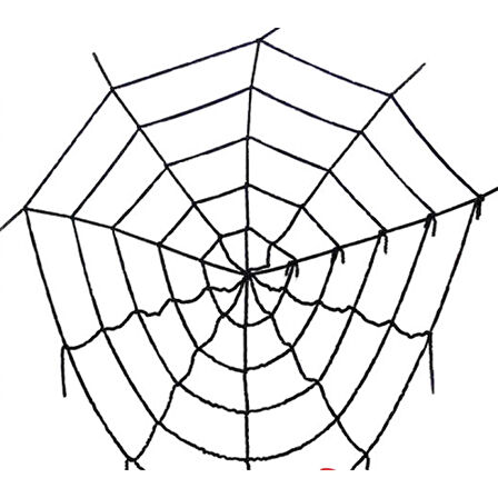 Halloween Örümcek Ağı 1x1 Metre Siyah