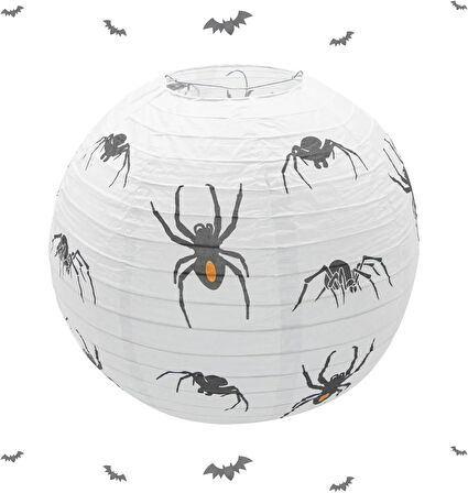 Halloween Japon Feneri 30 cm Örümcek