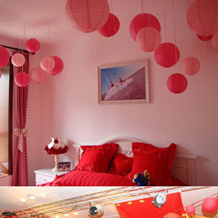 Japon Feneri Kırmızı 20 cm