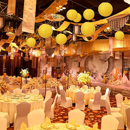 Japon Feneri Sarı 20 cm