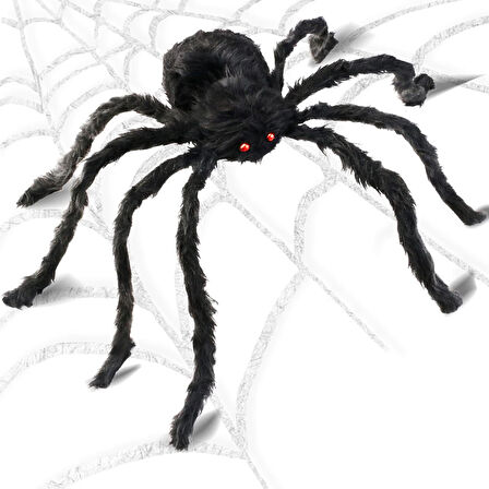 Halloween Örümcek Figür 30 cm Siyah