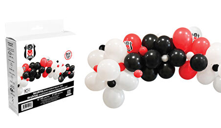 Beşiktaş asorti Balon Dekorasyon Seti 70 li