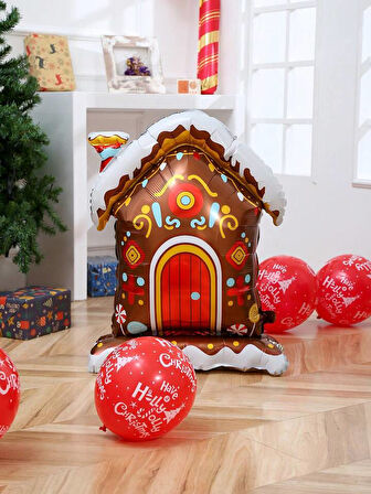 Ayaklı Çikolata Evi Folyo Balon 100x73 cm