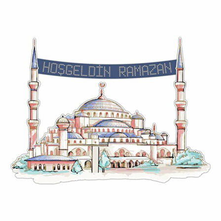Ramazan Ayasofya Cami Maketi 125x90 cm