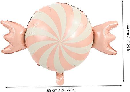Retro Şeker Folyo Balon 68x44 cm