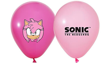 Sonic Temalı Baskılı Balon 8 Adet