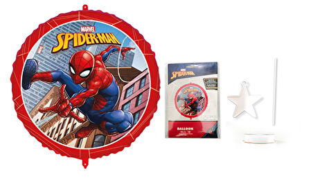 Spıderman Temalı Yuvarlak Folyo Balon46 cm