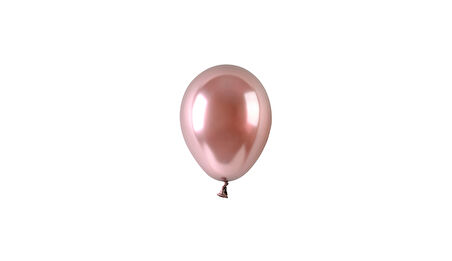 6 inç Krom Rose Gold Lateks Balon