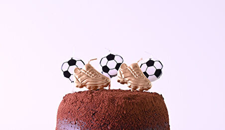 Futbol Temalı Mum 5 li