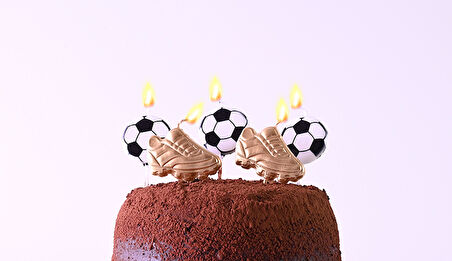 Futbol Temalı Mum 5 li