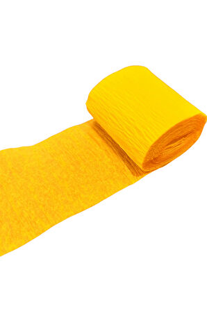 İtalyan Krapon Kağıdı Dekor Süs 6 lı Sarı 5x2,2 Metre