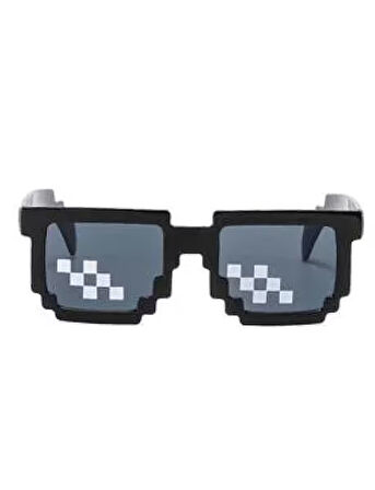 Parti Gözlük Mika Pixel Model Siyah