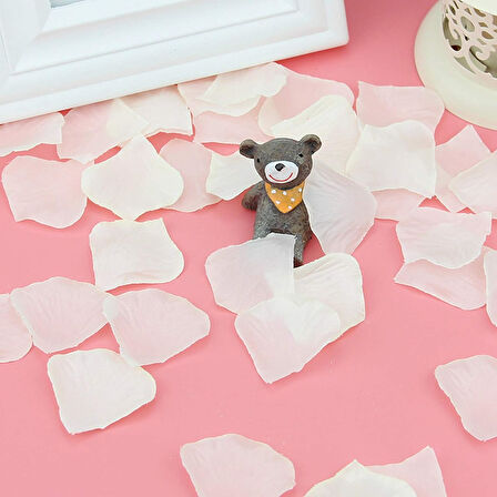 Beyaz Gül Yaprağı 110 Adet