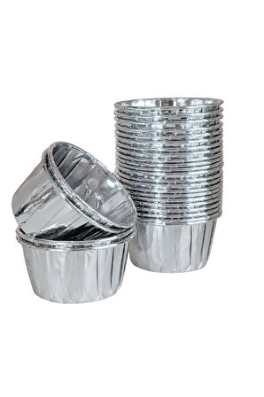 Muffin Kek Kapsül Gümüş 25 Adet