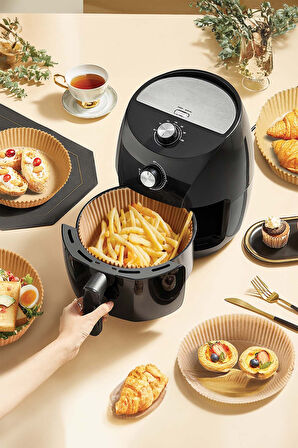 Airfryer Pişirme Kağıdı Kare 20cm 50 + 5 Adet (5 Adet Hediye)